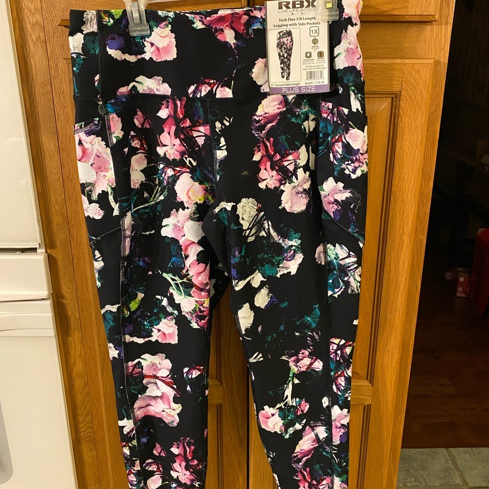 RBX Plus Size Leggings Size 1X New with tags.
